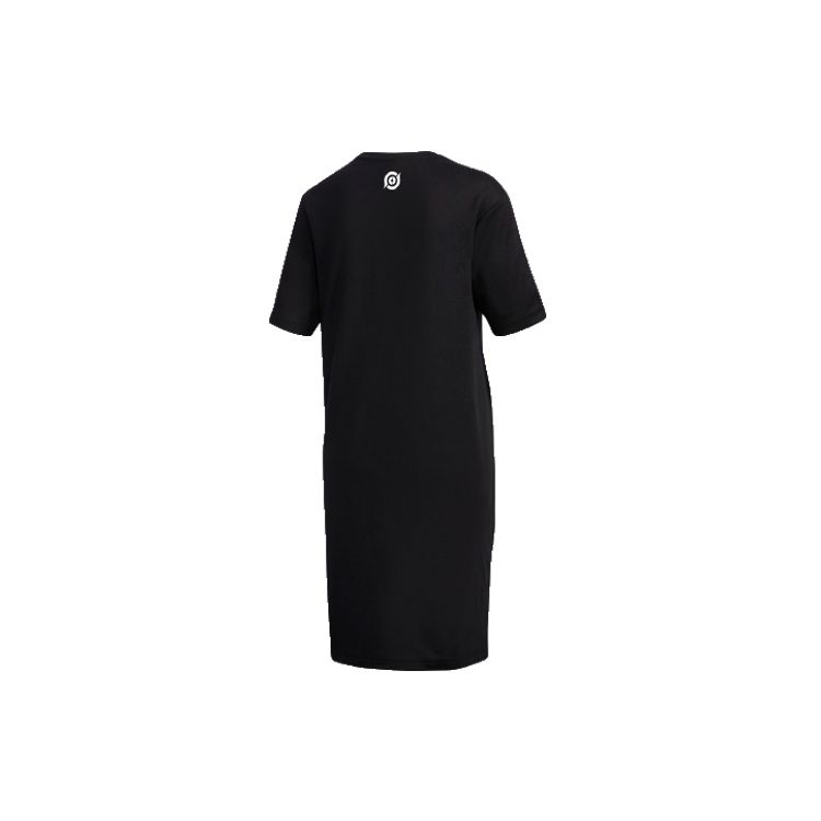 Adidas Нео X Honor Of Kings Повседневное спортивное платье с коротким рукавом Женские платья Черный FR7988