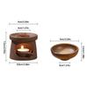 Essential Oil Burners Ceramics Wax Melter Aromatherapies Diffuser and Tealight Candle Holder Set for Home Bedroom Decors