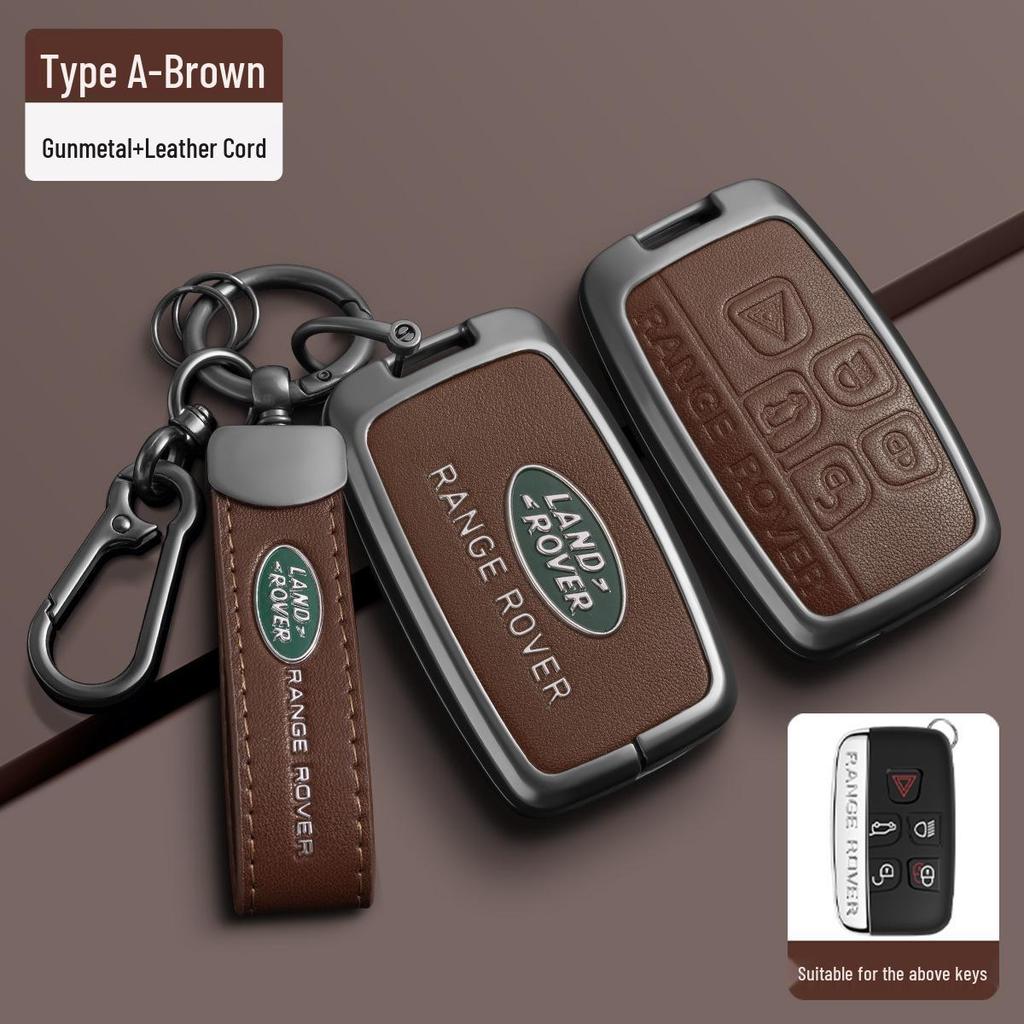 Чехол для ключа из ТПУ с металлической пряжкой для Land Rover Range Rover, Sport, Velar, Evoque, Discovery 4, Discovery Sport и 5.