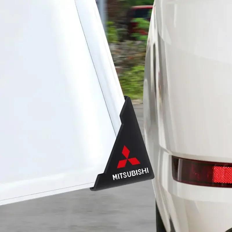 2 шт. Защитные наклейки на углы дверей автомобиля от царапин для Mitsubishi Ralliart Lancer ASX L200 Colt Pajero Outlander Eclipse