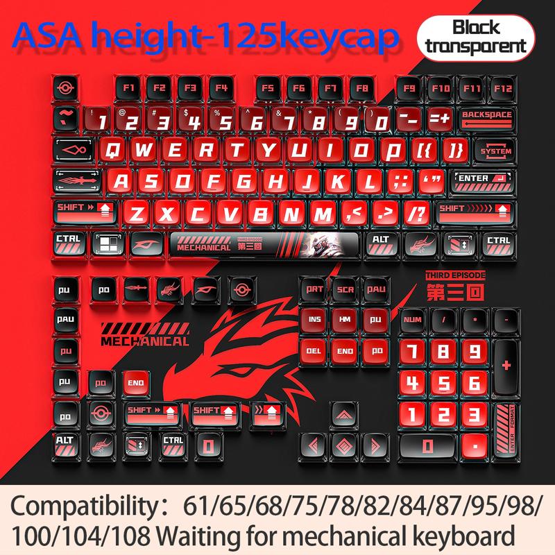 PBT термосублимация пудинг кейкап милая адаптация 60/68/75/100% attack shark ajazz aula akko механическая клавиатура кейкапы