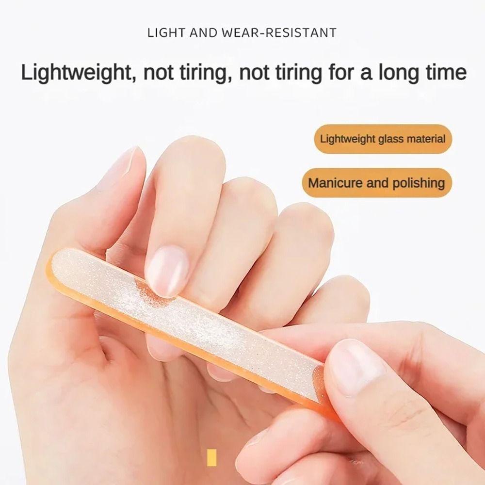 1 шт., нано-стеклянная пилочка для ногтей, салонный маникюрный инструмент, шлифовальная пилка, прочная полоска для полировки ногтей