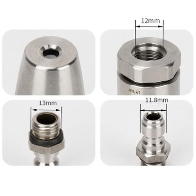 Портативная вращающаяся насадка 1/4 Быстрое подключение 3625 PSI Насадки для мойки высокого давления Распылительная головка из нержавеющей стали для очистки кирпича бетона