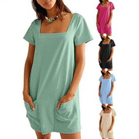 Европейский и американский женский повседневный топ с оборками, круглым вырезом и короткими рукавами, весна/лето 2025