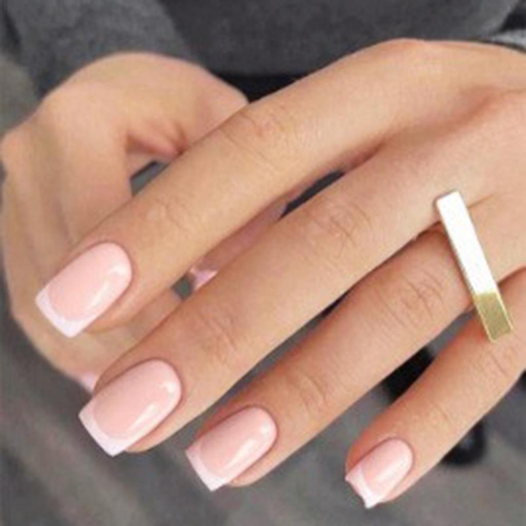 Съемные наклейки для нейл-арта в европейском и американском стиле - Простые, носибельные накладные ногти