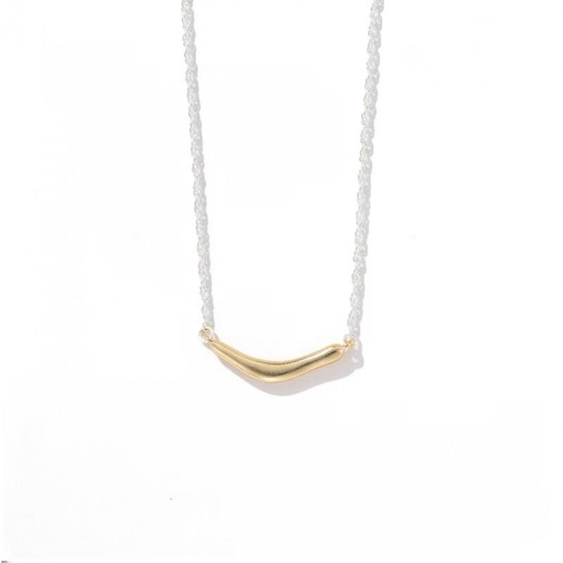 Japanese Style Geometric Line Necklace Minimalist Fashion Daily Wear