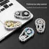 Zinc Alloy Metal Wheel Chain Fidget Spinner Gear EDC