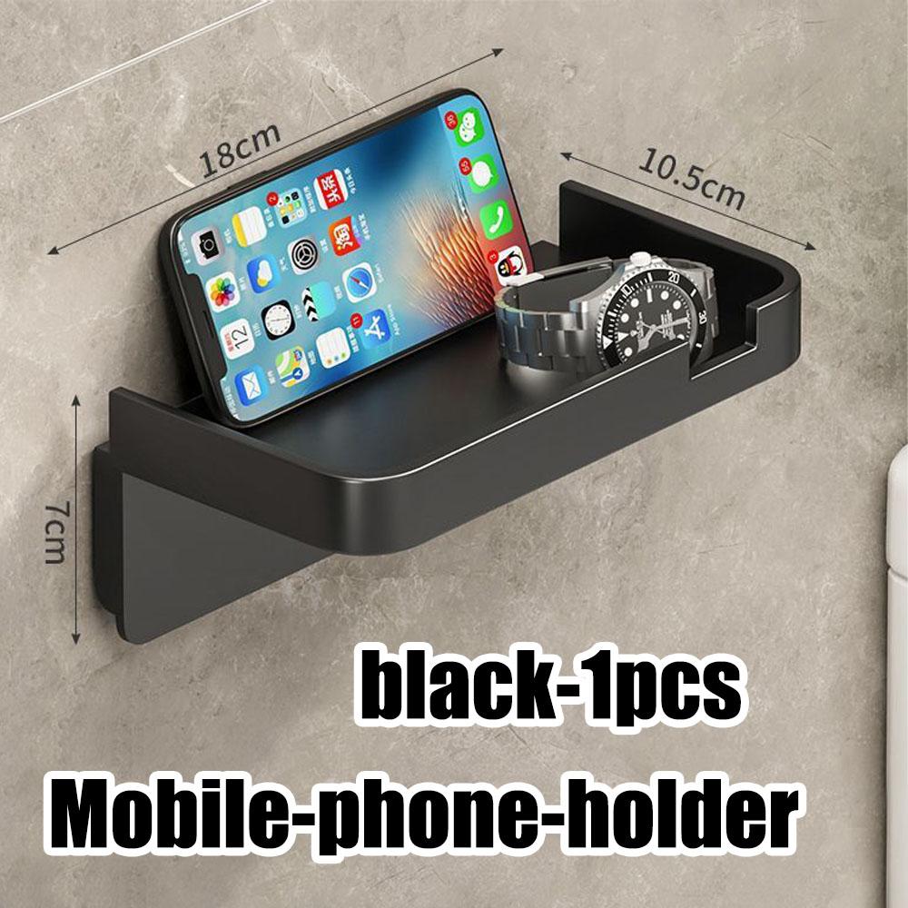 Вешалка для салфеток Держатель для рулонов туалетной бумаги Стеллаж для хранения принадлежностей для ванной комнаты Без перфорации Настенная стойка для хранения бумажных полотенец