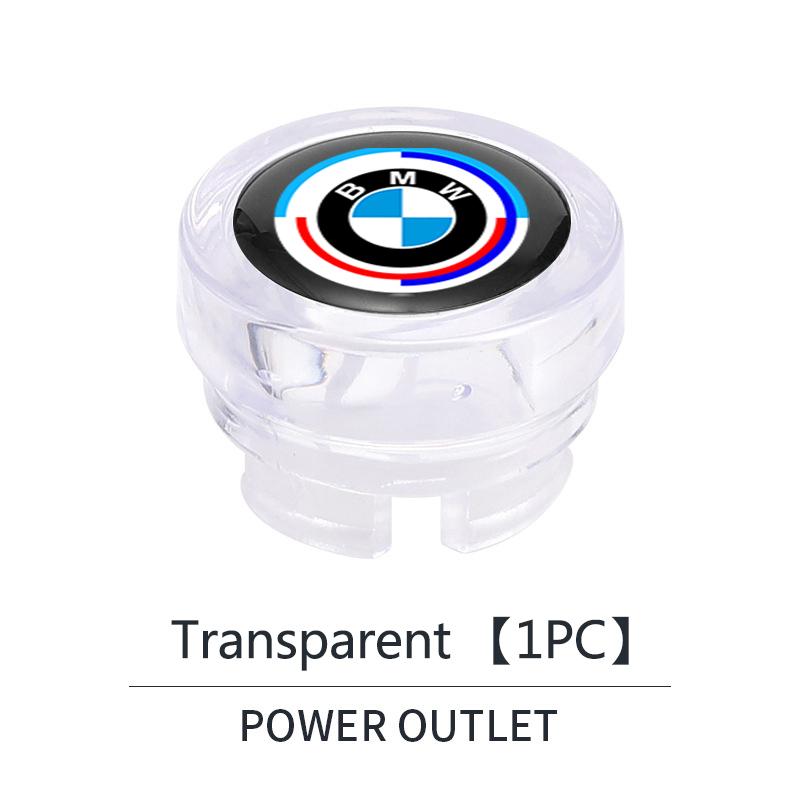 hrlcu10 Car Cigarette Lighter Cover Button Protective Case Anti Dust Cap Decoration For BMW 50th Anniversary 1 3 5 7 series E83 F16 E70