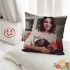pc NNatalia DDyer Actor Figure Cute Pillow Case Fashion Square Pillowcase Bedroom Sofa Room Ins Decoration Leisure