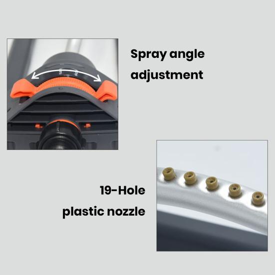 Садовый спринклер, экономящий воду, автоматический, вращение на 180 градусов, носик с 19 отверстиями, газонные покрытия, полив, автоматический поворотный спринклер, товары для дома
