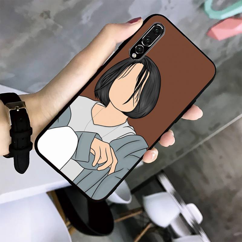 Чехол для телефона с изображением девушки для Huawei G7 G8 P7 P8 P9 P10 P20 P30 Lite Mini Pro P Smart Plus Cove Fundas