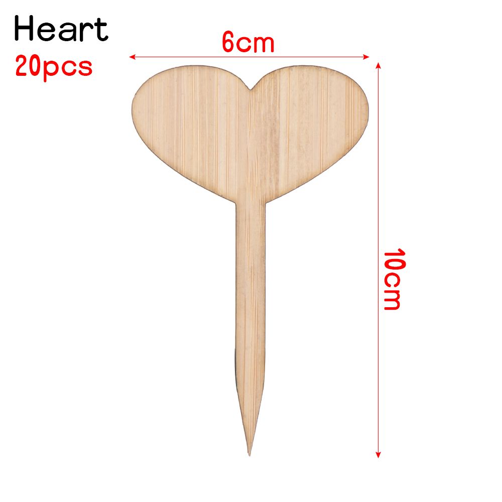 Nursery Pots Plant Markers Planting Tags Garden Wooden Labels Bonsai Ornament Bamboo Crafts