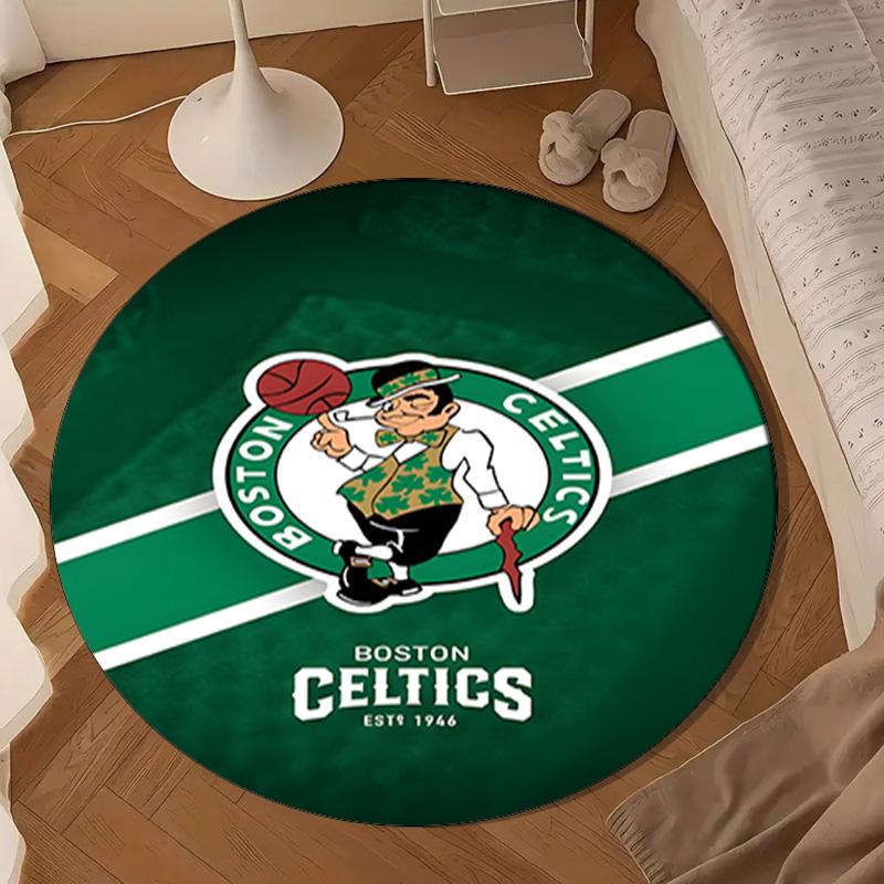 Celtics Logo Round mat, Anti-slip Circle Carpet Chair rug For livingroom,Bedroom, doormat home decor Gift Christmas Gifts