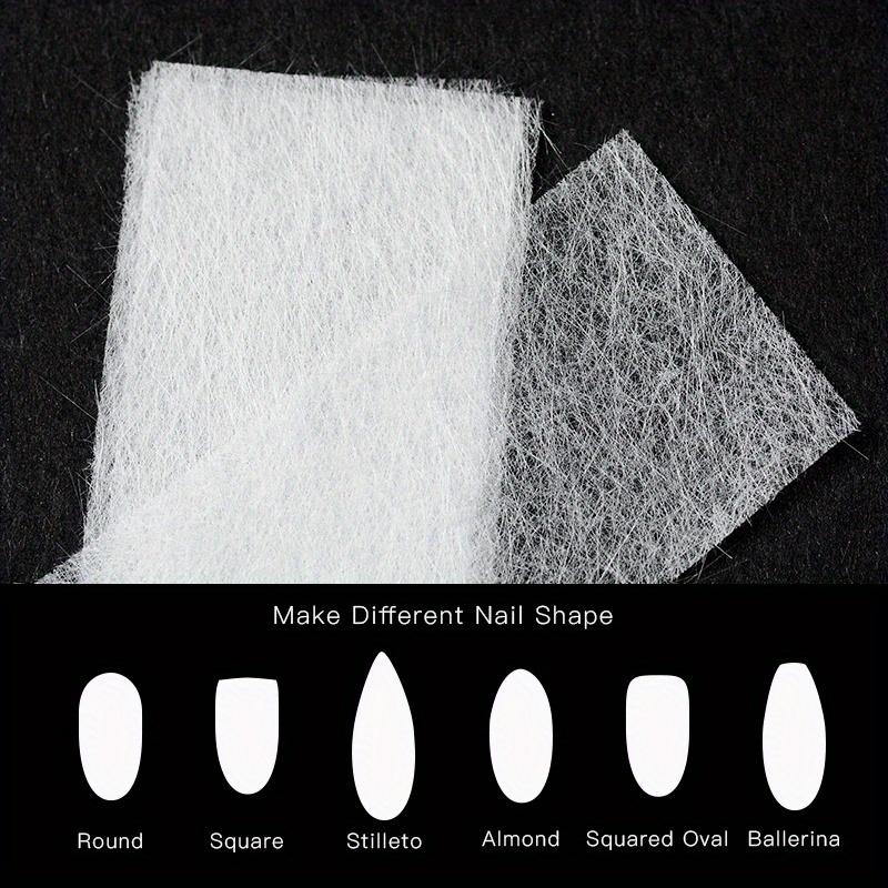 10 шт./компл. шелковое стекловолокно для наращивания ногтей, нетканые шелковые УФ-гель, наращивание волокон, французский акрил, аксессуары для маникюра своими руками