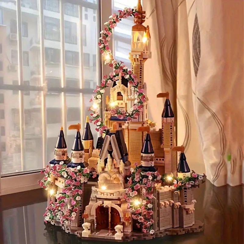 Princess Castle Lego-Compatible High-Difficulty Adult Model – Perfect Gift for Girlfriend