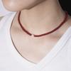 Kiee Oshimu (Silver925) 507 Red Pearl Spot Necklace