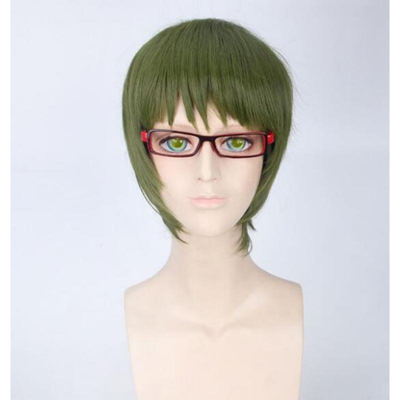Короткий парик 30 см в стиле аниме бесплатно! Рюгазаки Рей Косплей Костюм термостойкие синтетические волосы для мужчин и женщин парики ( Без очков )