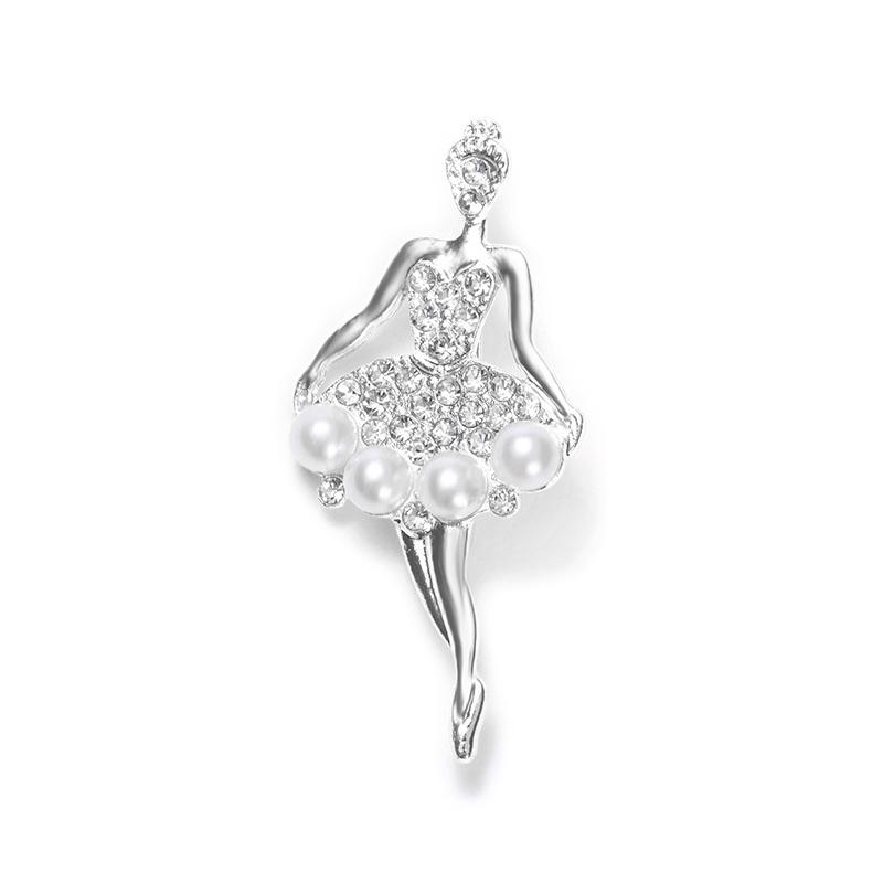 Милые броши в виде танцующих девочек  Броши-булавки в виде балерин AVE