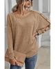 Azura Exchange Button Decor Dolman Sleeve Top