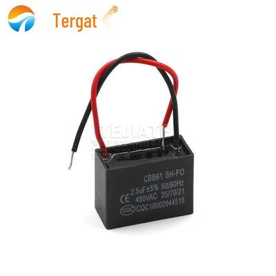 Конденсатор CBB61 для вентилятора/кондиционера, 450 В, Варианты: 1.2-6 мкФ