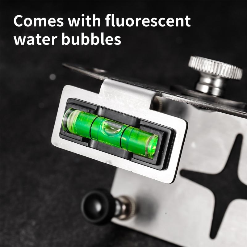 Precise Lasers Level Holder Support With Fluorescent Alignment Vials Adjustable Wall Bracket And Stainless Steel Build