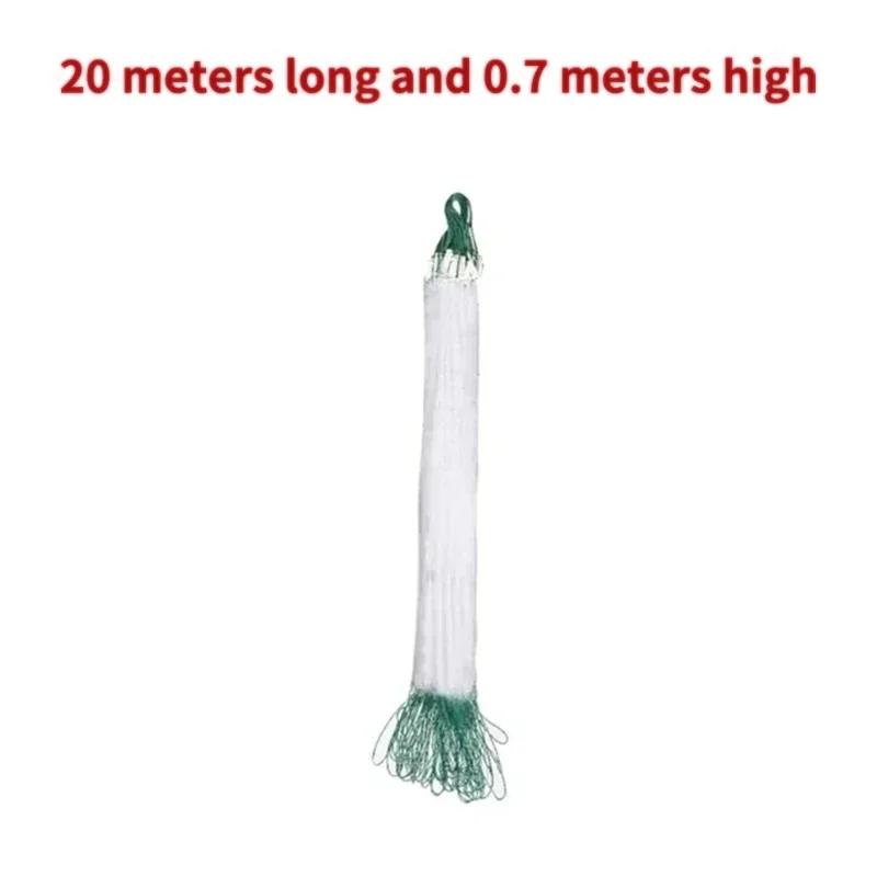 Nylon Upgraded American Hand Cast Net Easy Throw Fly Fishing Net 8/15/30m Long 0.7/1m High Small Mesh Strong Line for Fishing