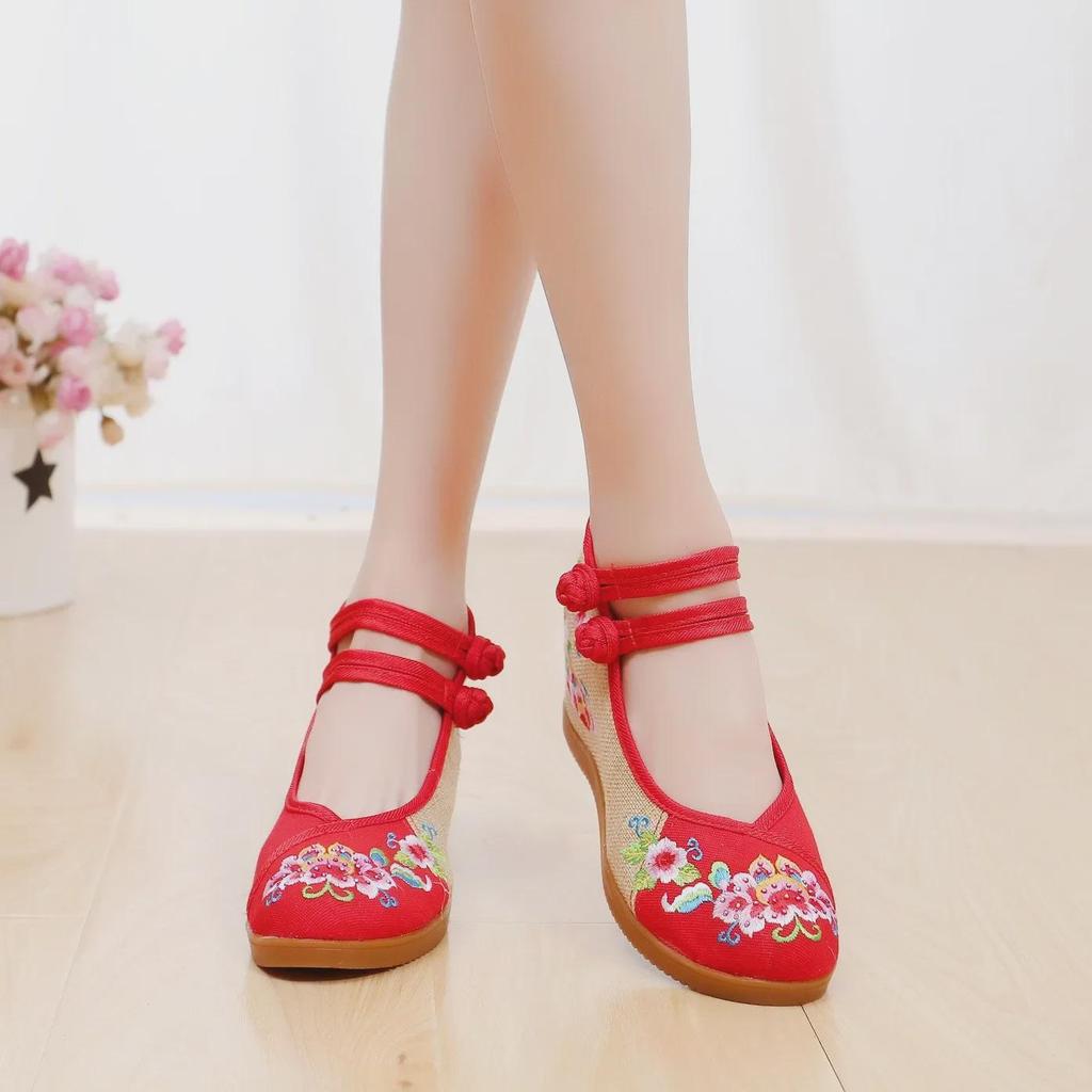Весенние женские туфли-пионы с вышивкой Xinyue 2020