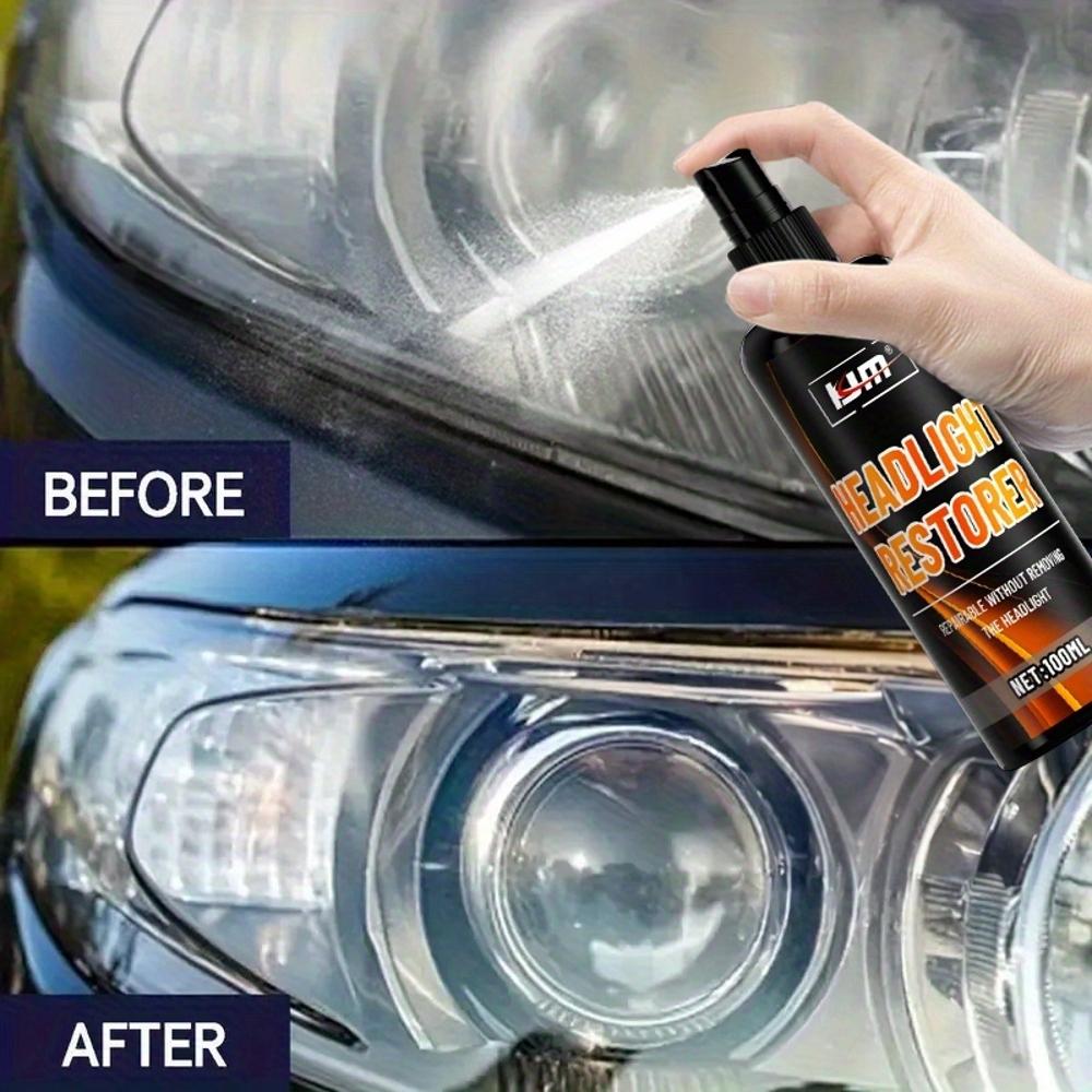 Professional Automotive Headlight Repair Kit, Automotive Headlight Repair Spray, Easily Solve the Problem of Headlight Oxidation