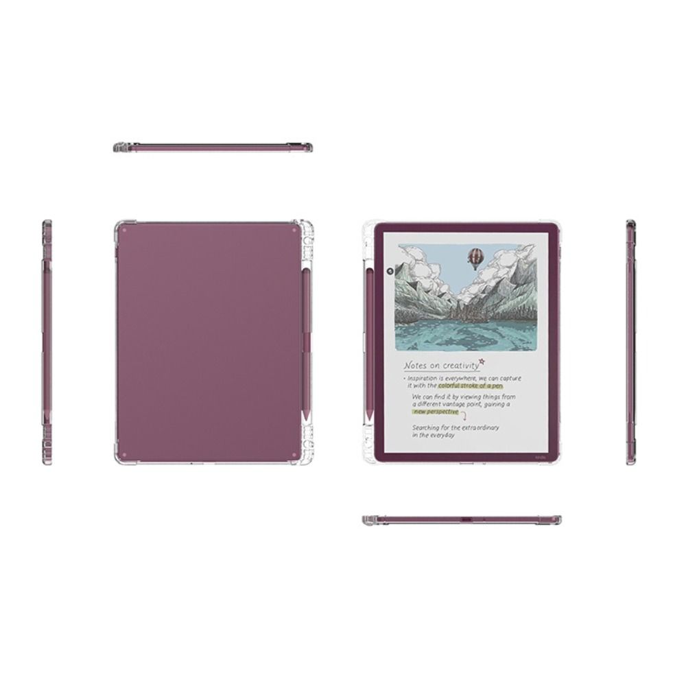 Soft TPU E-Reader Case with Pen Holder Drop Resistance Clear Protective Case Airbag for Kindle Scribe/Colorsoft 11 inch 2026