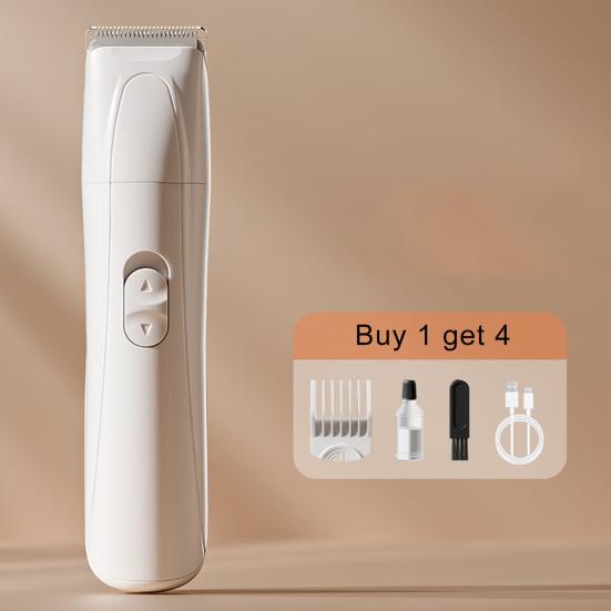 Машинка для стрижки домашних животных, набор для ухода с когтерезом 3 в 1, беспроводной электрический триммер для собак и кошек, малошумный, USB-аккумуляторный инструмент для полировки ногтей