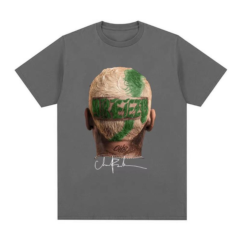 Rapper Chris Brown Tshirt Breezy Bowl XX Tour 2025 TShirts Unisex Women Harajuku ONeck Short Sleeve T Shirt Streetwear Fans Gift