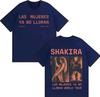 Hot Sale Summer Outdoor Casual Trendy Fashion Unisexs ShortSleeved Tshirt with The Theme of Colombian Latin Queen Shakira