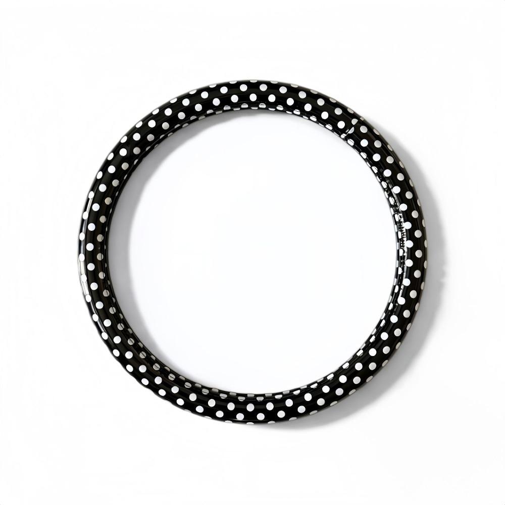 Leather Material Steering Wheel Cover Comfortable Hand Feel Universal Steering Cover Car Interior