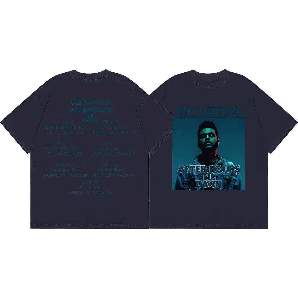 The Weeknd After Hours Til Dawn Tour 2026 Graphic T Shirt Hip Hop Vintage Short Sleeve Tshirts Unisex Unisex Casual Fashion Tshirt