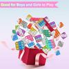 10/30/50Pcs Pop Keychains Fidgeting Toys Bulk Push Stress Ease Tactile Toys Classroom Prizes Birthday Party Favors