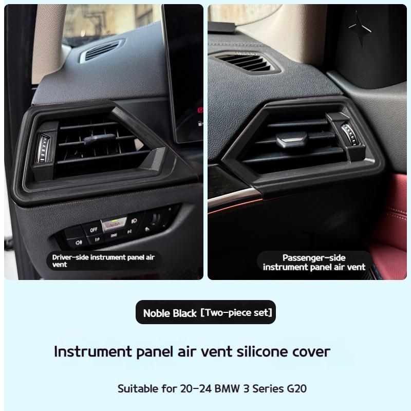 Для BMW 3 4 Серии G20 G26 2020-2025 Силиконовые защитные накладки для воздуховодов по обеим сторонам приборной панели аксессуары