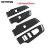 For Mitsubishi Outlander   2024 2025 Carbon Fiber Window Lift Swith Cover Trim Interior Armrest Frame Car Accessories