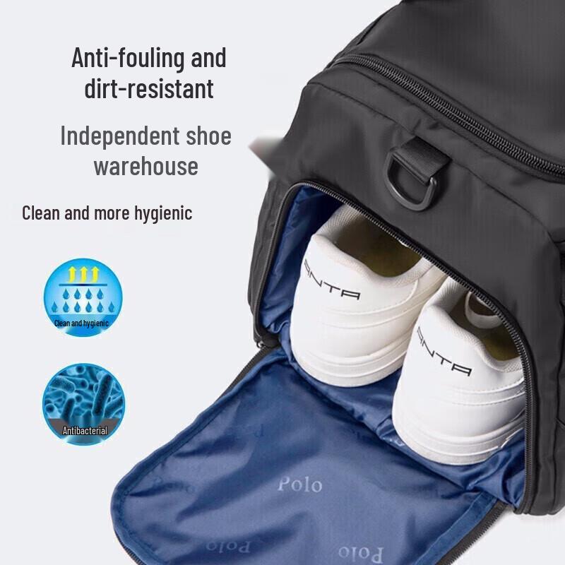 POLO Men's Travel & Gym Bag with Shoe Compartment