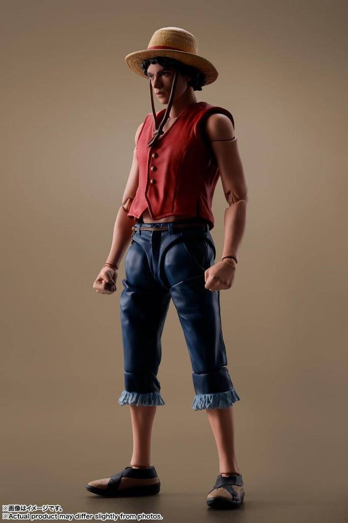 TAMASHII NATIONS Обезьянка Луффи Netflix ONE 145 мм окрашенная подвижная фигурка SHFiguarts D. (Серия ЧАСТЬ) приблизительно. ПВХ и АБС