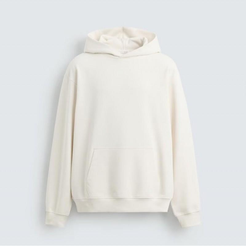 Mens Oversized Hooded Sweatshirt Solid Color Casual Long Sleeve Pullover Fall Basic Streetwear