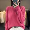 YYFS Women's Fashion Casual Fall Winter Solid Color Print Long Sleeve Half Turtleneck Tops Women's Clothing Woolen Knitwear Sweaters