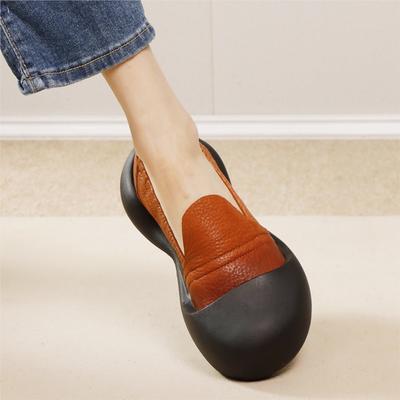 Модные GKTINOO 2025 Весна Новые Натуральная Кожа Ручная Работа Слипоны Лоферы На Плоской Подошве Мягкая Подошва Удобные Женские Туфли