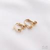 14K Gold-Filled Non-Piercing Screw-On Ear Clips, Color-Preserving DIY Handmade Jewelry Materials
