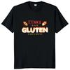 I Can't Eat Gluten It Makes My Tummy Hurt T Shirt Intolerance Harajuku Tops Casual 100% Cotton Unisex Summer T-shirts