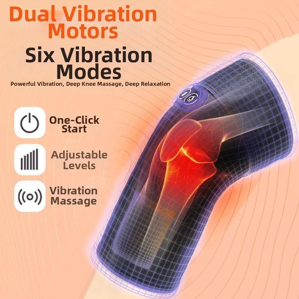 3 Heat Levels Electric Heating Massager Black Heating Vibration Massager Arthritis Prevention