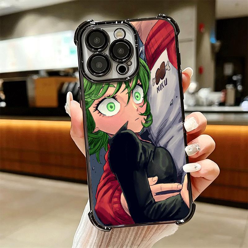 Мягкий чехол для телефона One P-Punch-Man Tatsumaki для iPhone 15 16 17 Air 14 Pro Max 16E Plus 13 12 Mini Покрытие Защита от падения Fundas