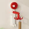 6-Claw Suction Cup Hook 360-Degree Swivel Hook No Drilling Adhesive-free Removable Hook for Home Wall Kitchen Bathroom