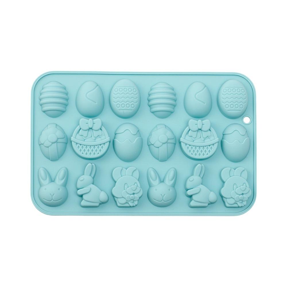 Cartoon Rabbit Shape Easter Silicone Mold Multifunctional Non-stick Baking Mould DIY Soft DIY Candy Mold Candy Making