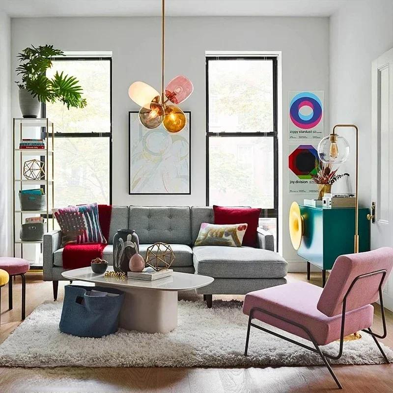 Современная веточка витражная люстра подвесное освещение гостиная спальня теплая детская комната художественное украшение подвесные светильники